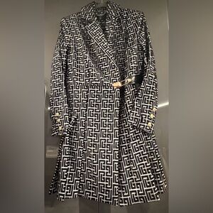 Balmain Black and White Patterned Jacket